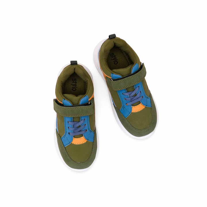 Boys Green Casual Jogger KD8155