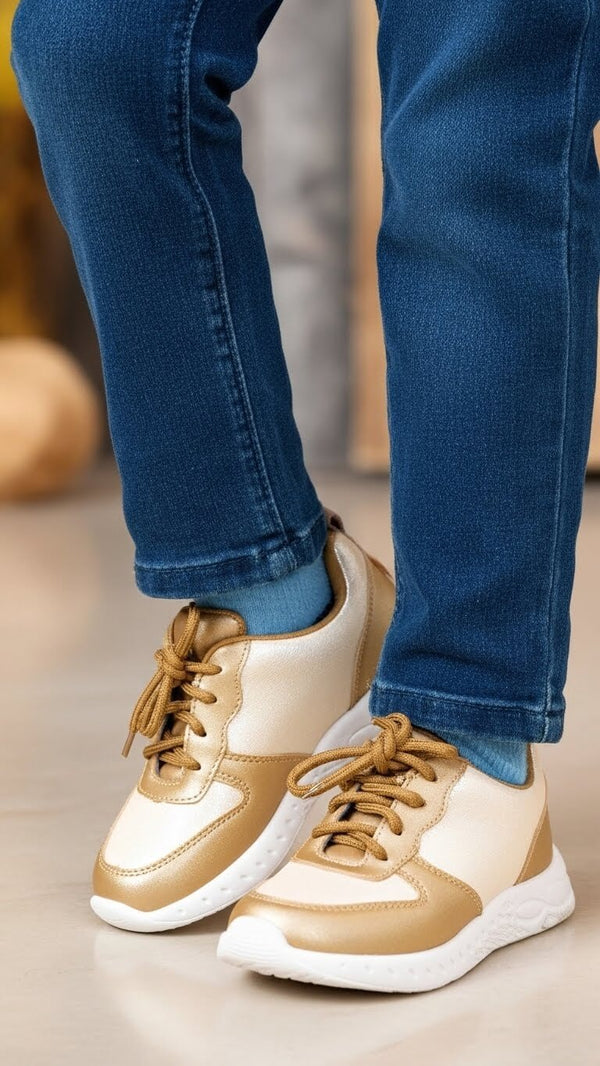 Girls Golden Casual Jogger KD8156