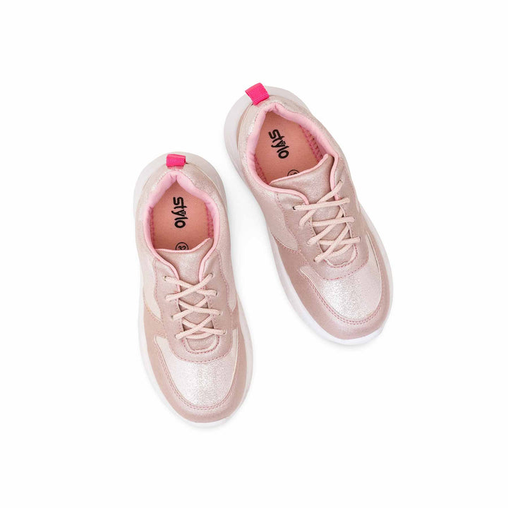 Girls Pink Casual Jogger KD8157