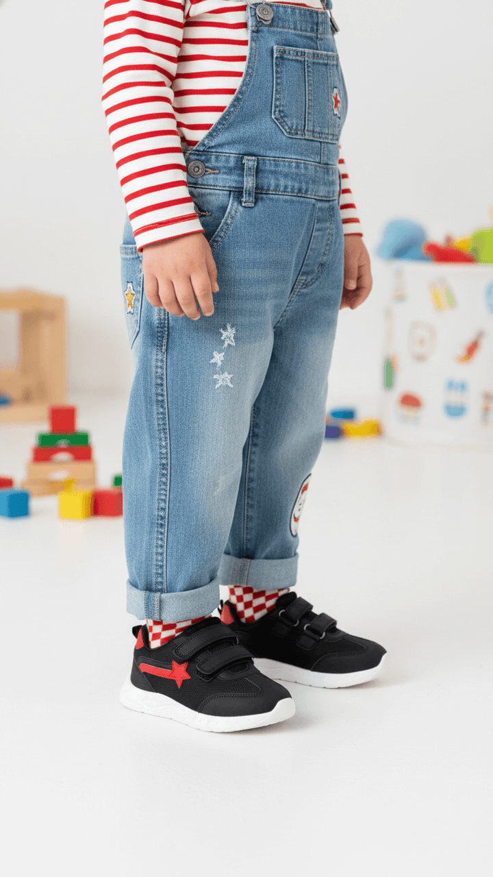 Boys Black Casual Jogger KD8165