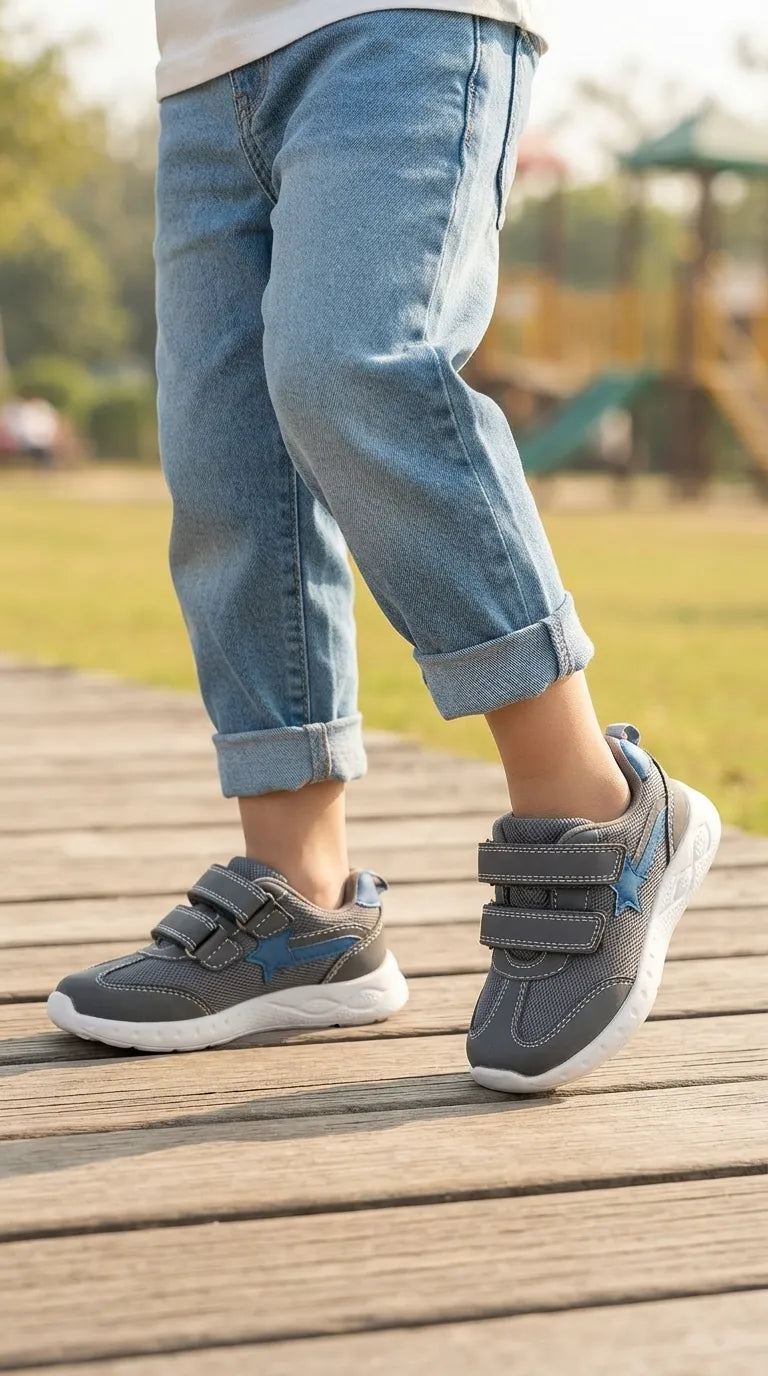 Boys Grey Casual Jogger KD8165
