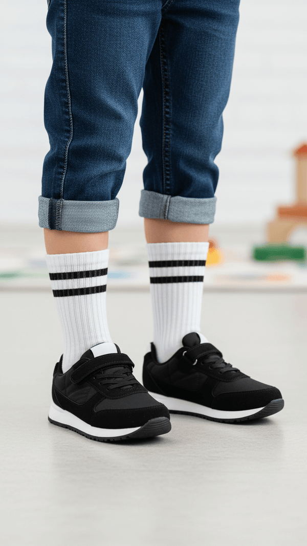 Boys Black Casual Jogger KD8167