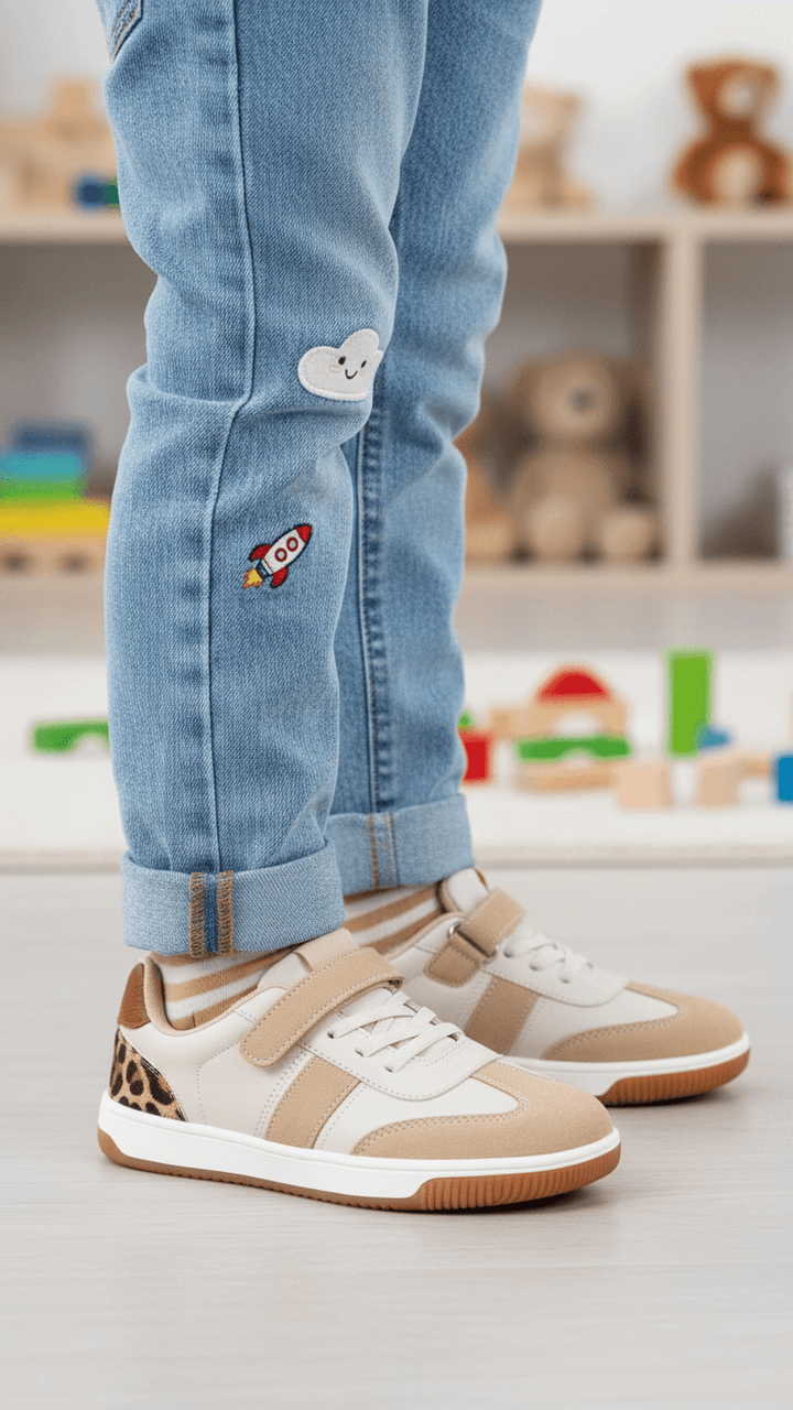 Boys Beige Casual Jogger KD8168