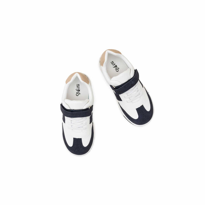 Boys White Casual Jogger KD8168