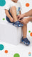 Boys Navy Casual Flip Flop KD8212