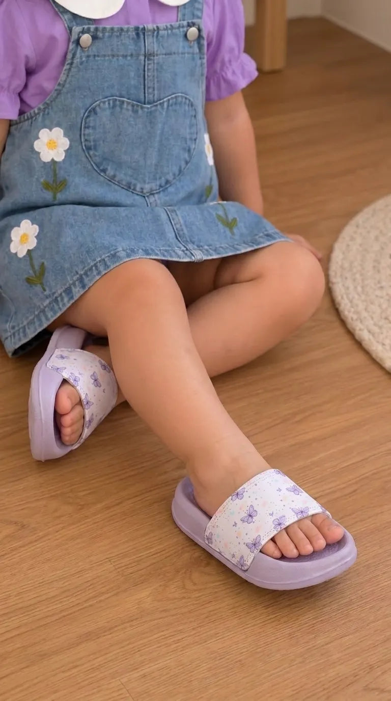 Girls Purple Casual Flip Flop KD8230