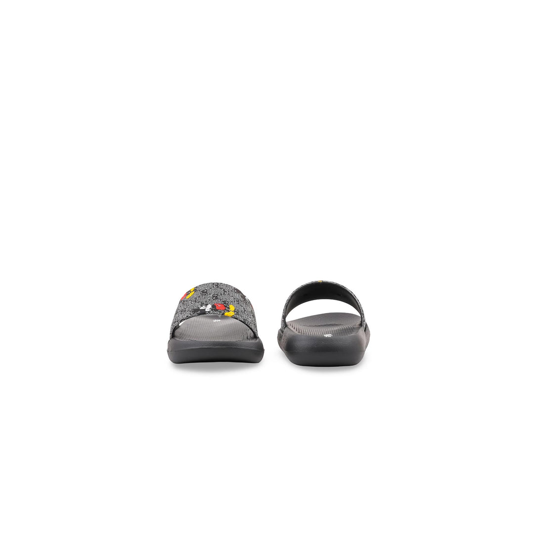 Boys Black Casual Flip Flop KD8241