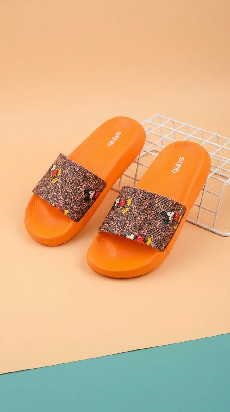 Boys Orange Casual Flip Flop KD8241