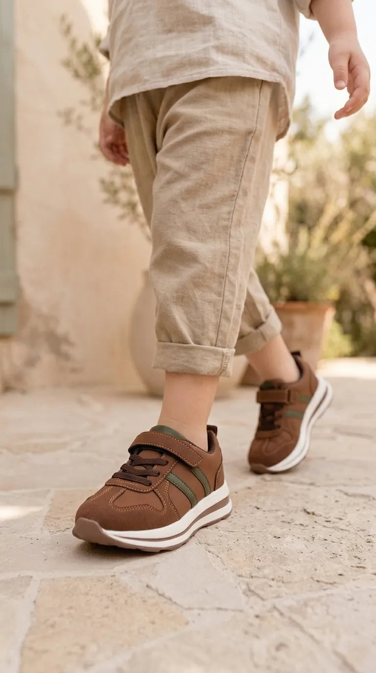 Boys Brown Casual Jogger KD8246