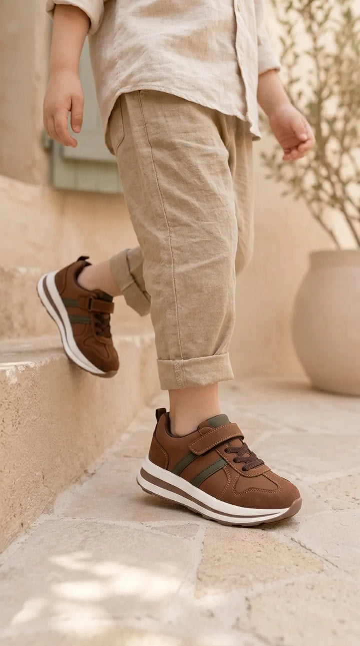 Boys Brown Casual Jogger KD8246