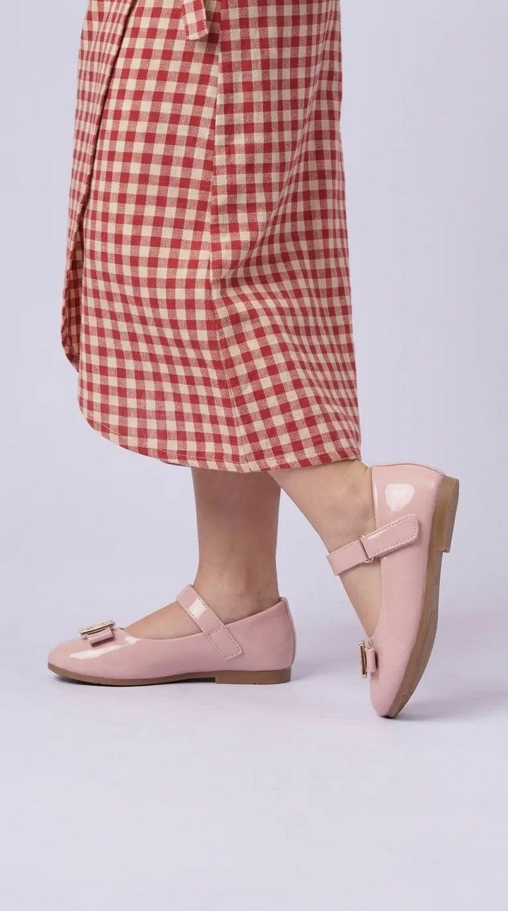 Girls Pink Formal Pumps KD8253