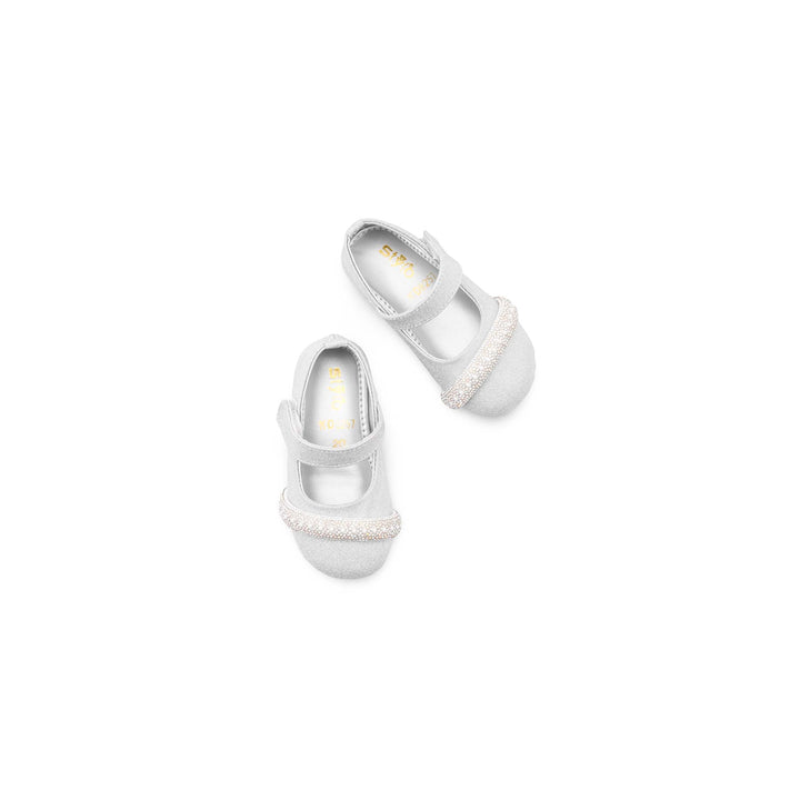 Girls Silver Fancy Pumps KD8257
