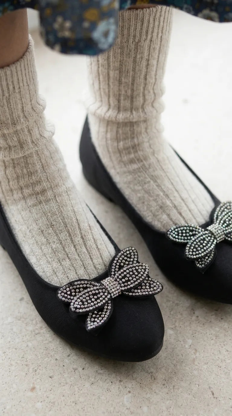 Girls Black Formal Pumps KD8264