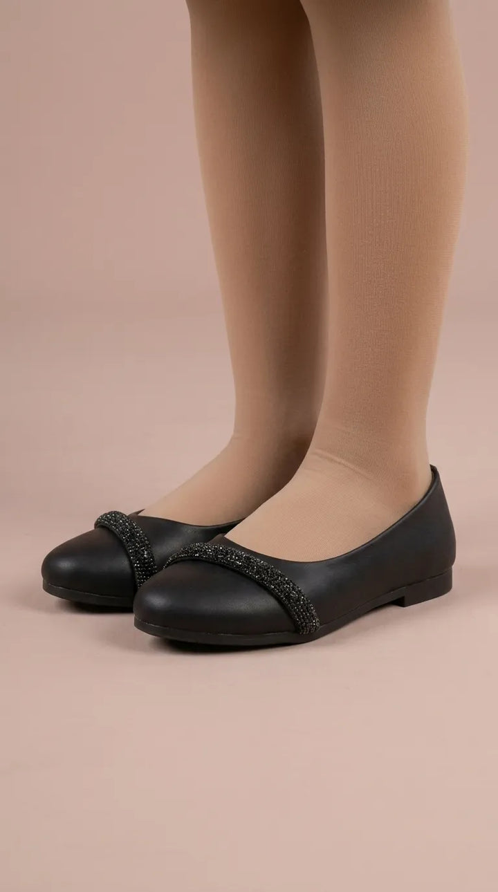 Girls Black Formal Pumps KD8270