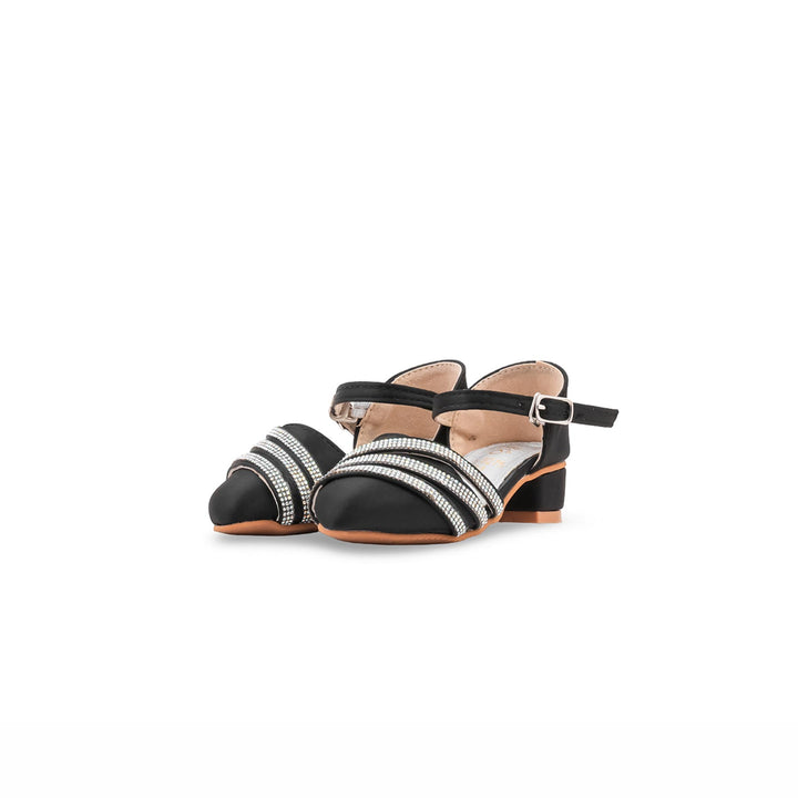 Girls Black Formal Pumps KD8275