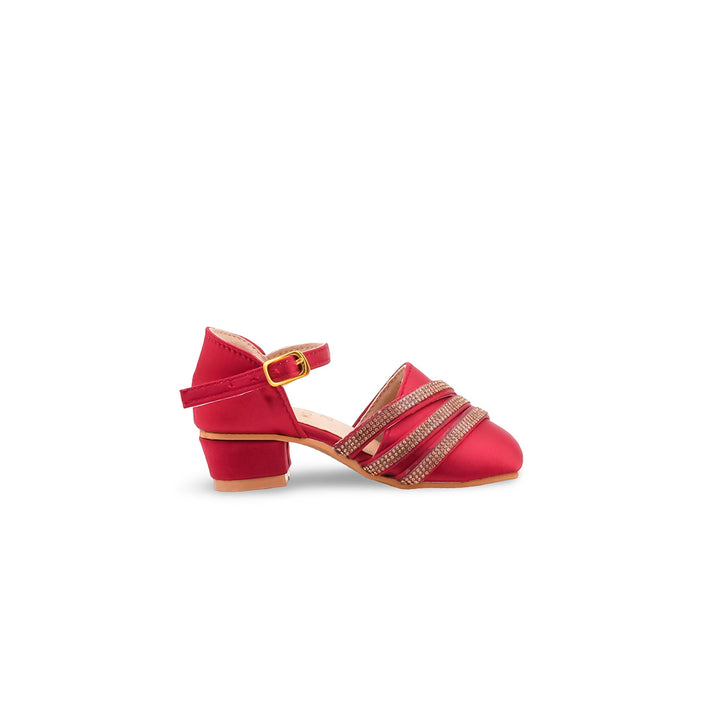 Girls Maroon Formal Pumps KD8275