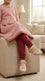Girls Peach Fancy Pumps KD8277