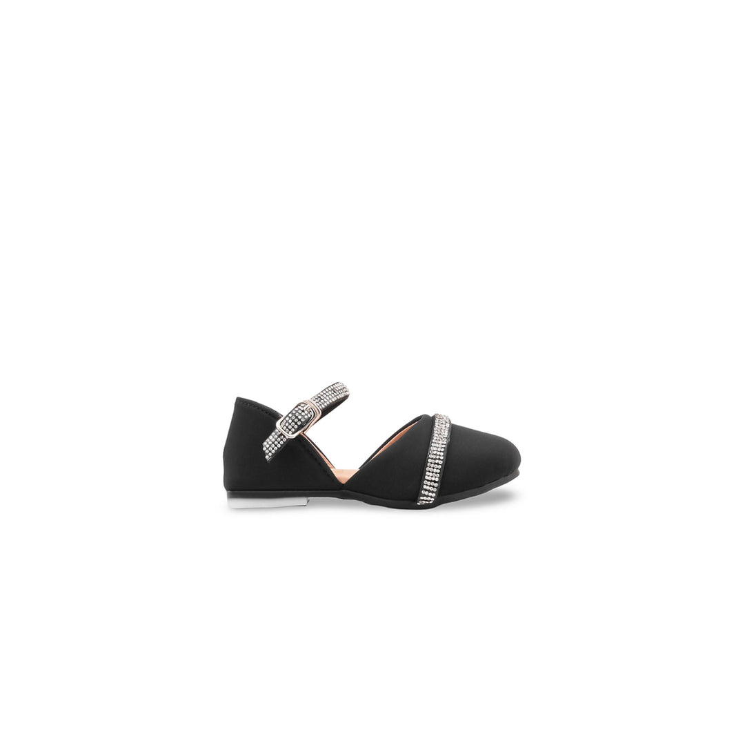 Girls Black Formal Pumps KD8280