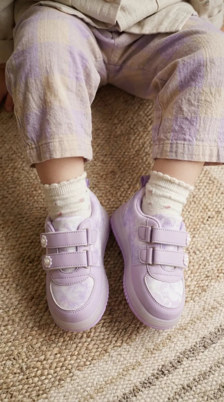 Girls Purple Casual Jogger KD8286