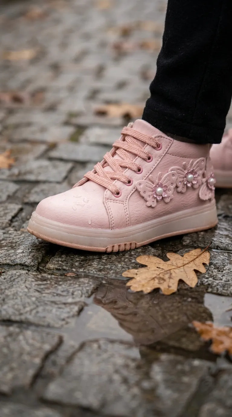 Girls Pink Casual Long Shoes KD8288