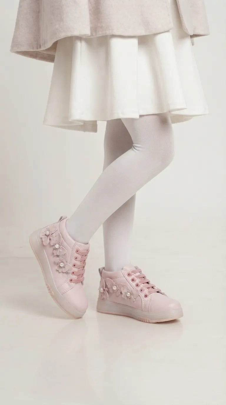 Girls Pink Casual Long Shoes KD8288