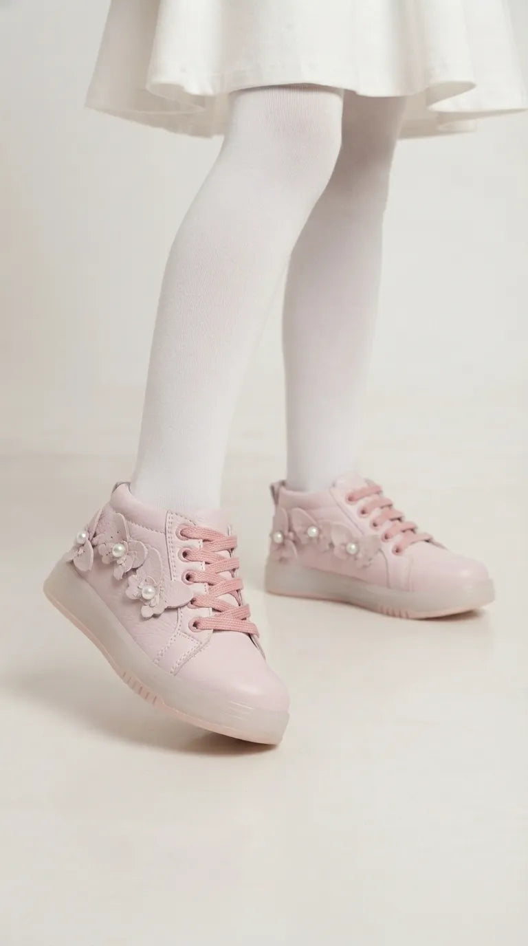Girls Pink Casual Long Shoes KD8288