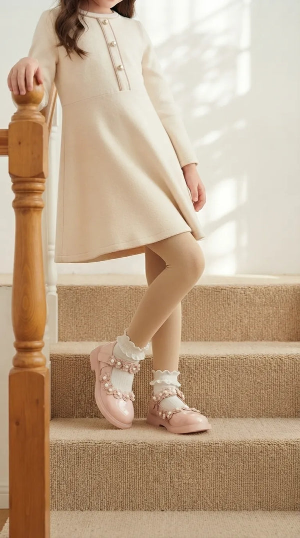 Girls Pink Formal Pumps KD8292