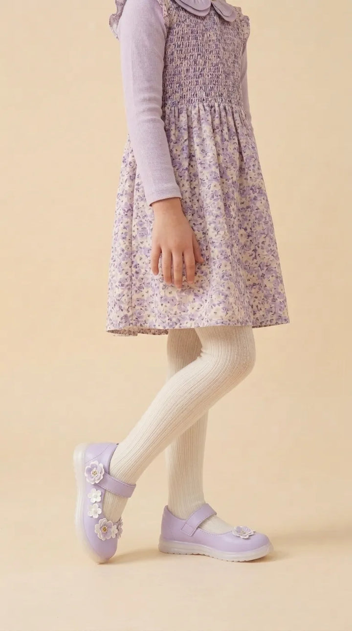 Girls Purple Casual Pumps KD8293