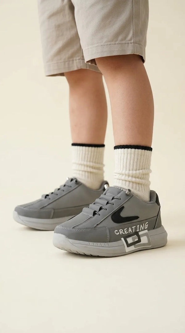 Boys Grey Casual Jogger KD8307