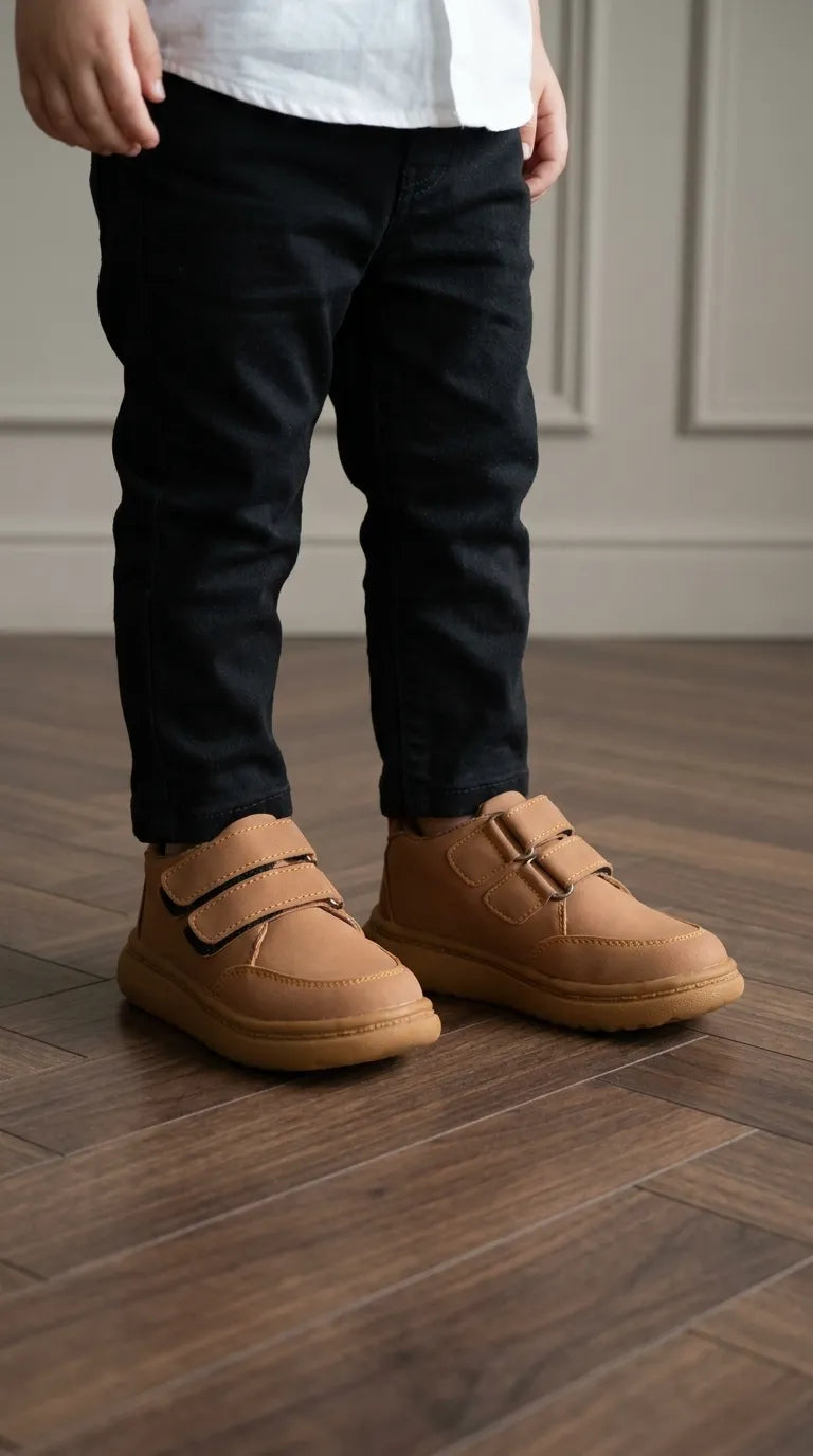 Boys Brown Casual Jogger KD8316