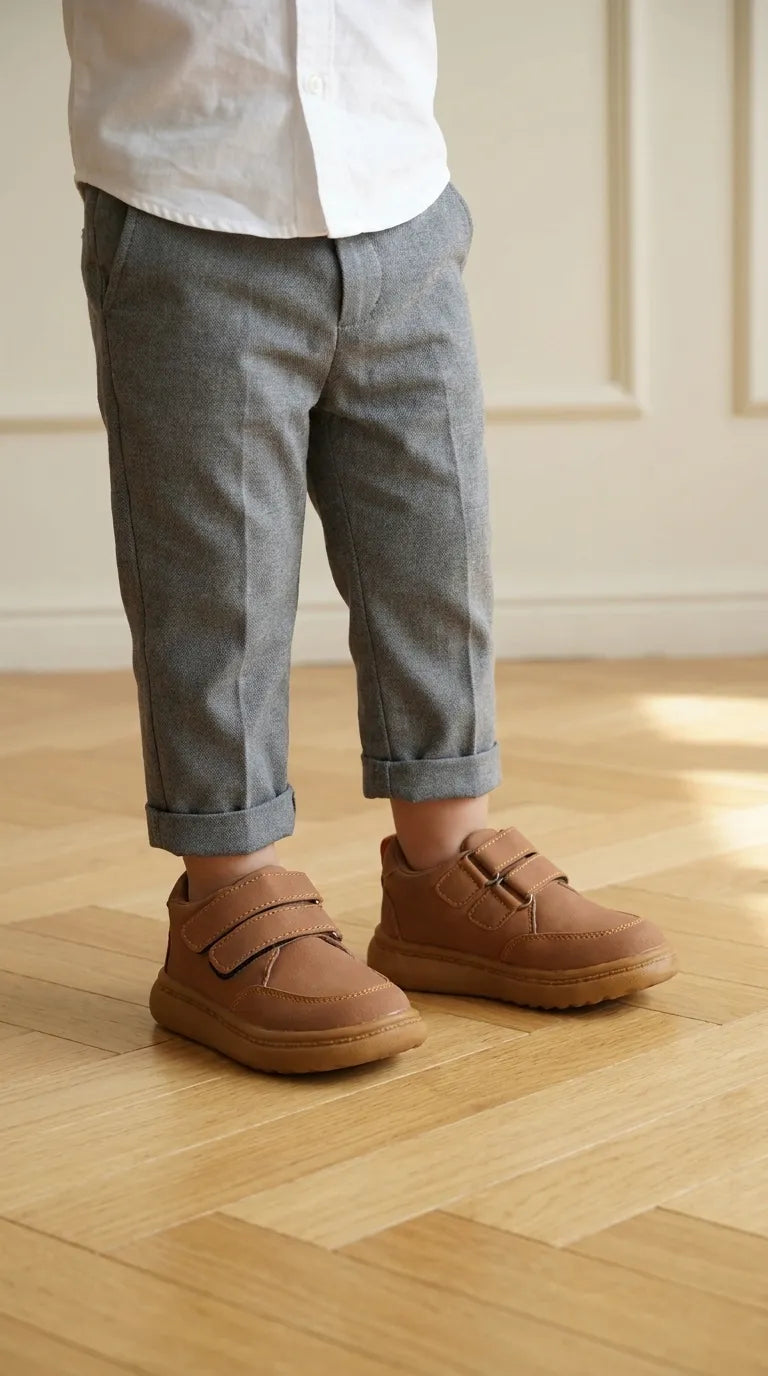 Boys Brown Casual Jogger KD8316