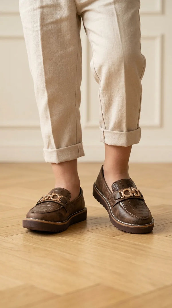 Boys Brown Formal Shoes KD8321