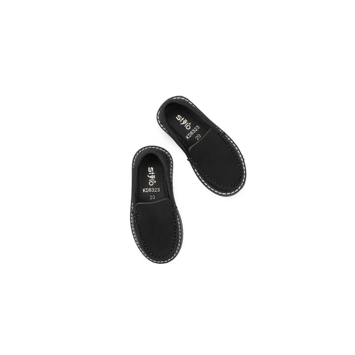 Boys Black Casual Moccasin KD8323
