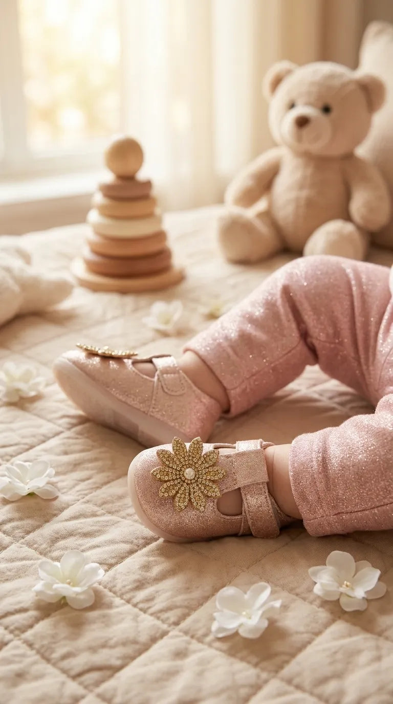 Girls Golden Casual Booties KD8325