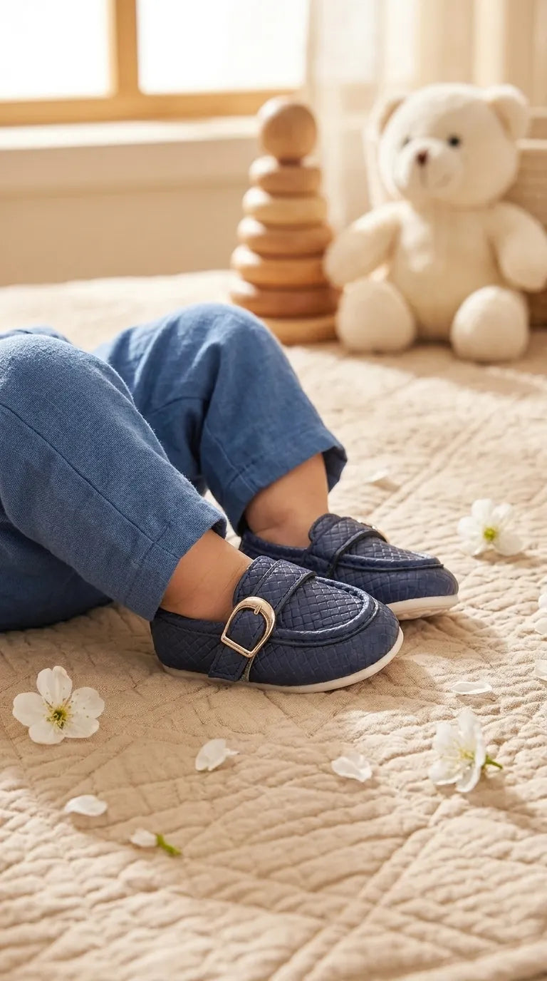 Boys Navy Casual Booties KD8328