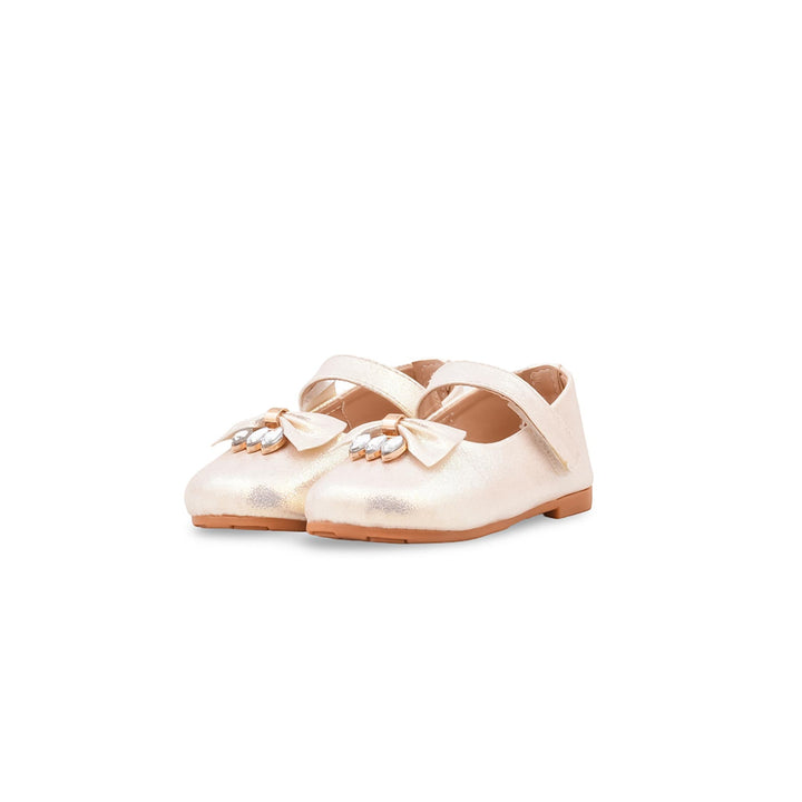 Girls Golden Fancy Pumps KD8343