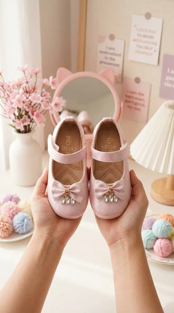 Girls Pink Fancy Pumps KD8343