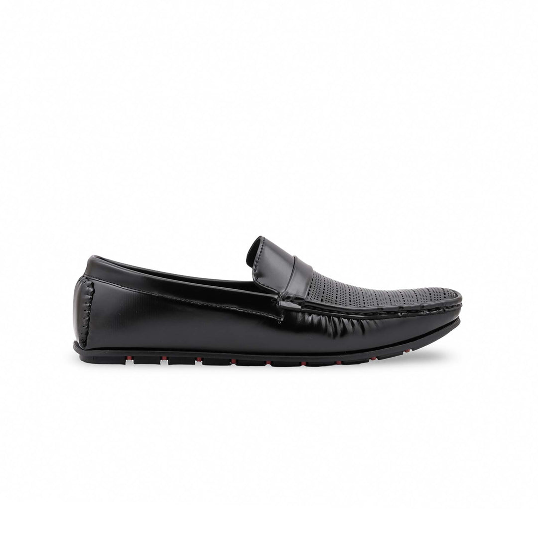 Boys Black Formal Moccasin KD8357