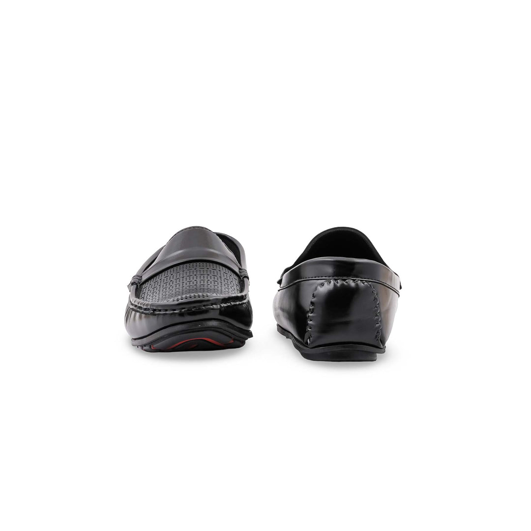 Boys Black Formal Moccasin KD8357