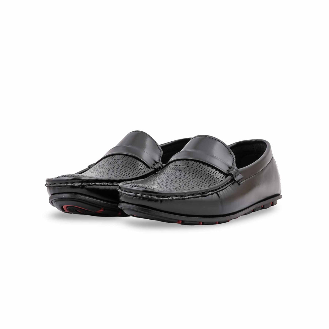 Boys Black Formal Moccasin KD8357