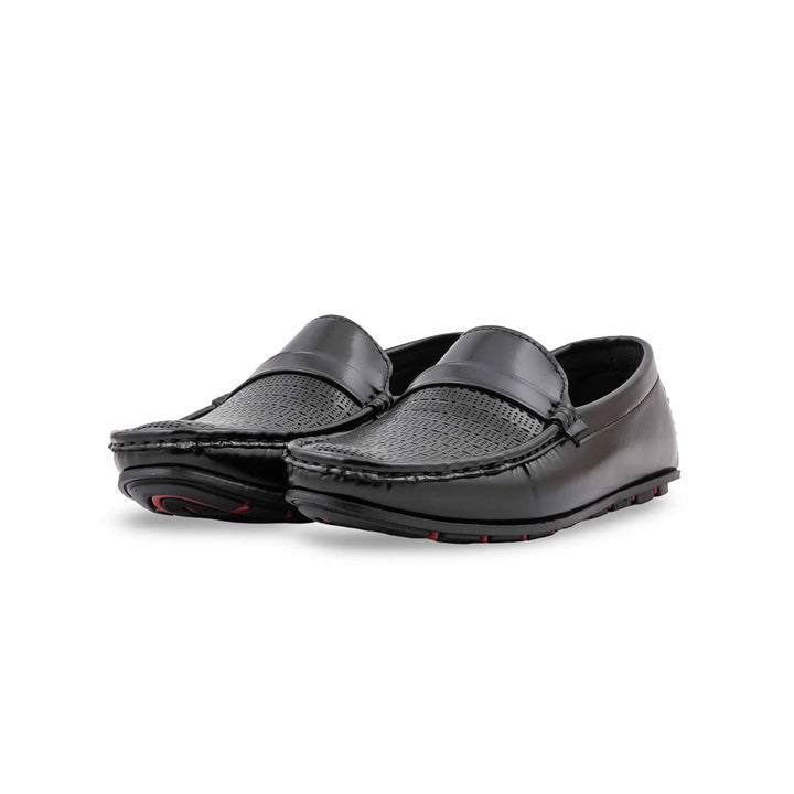 Boys Black Formal Moccasin KD8357