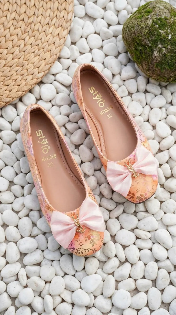 Girls Pink Formal Pumps KD8358