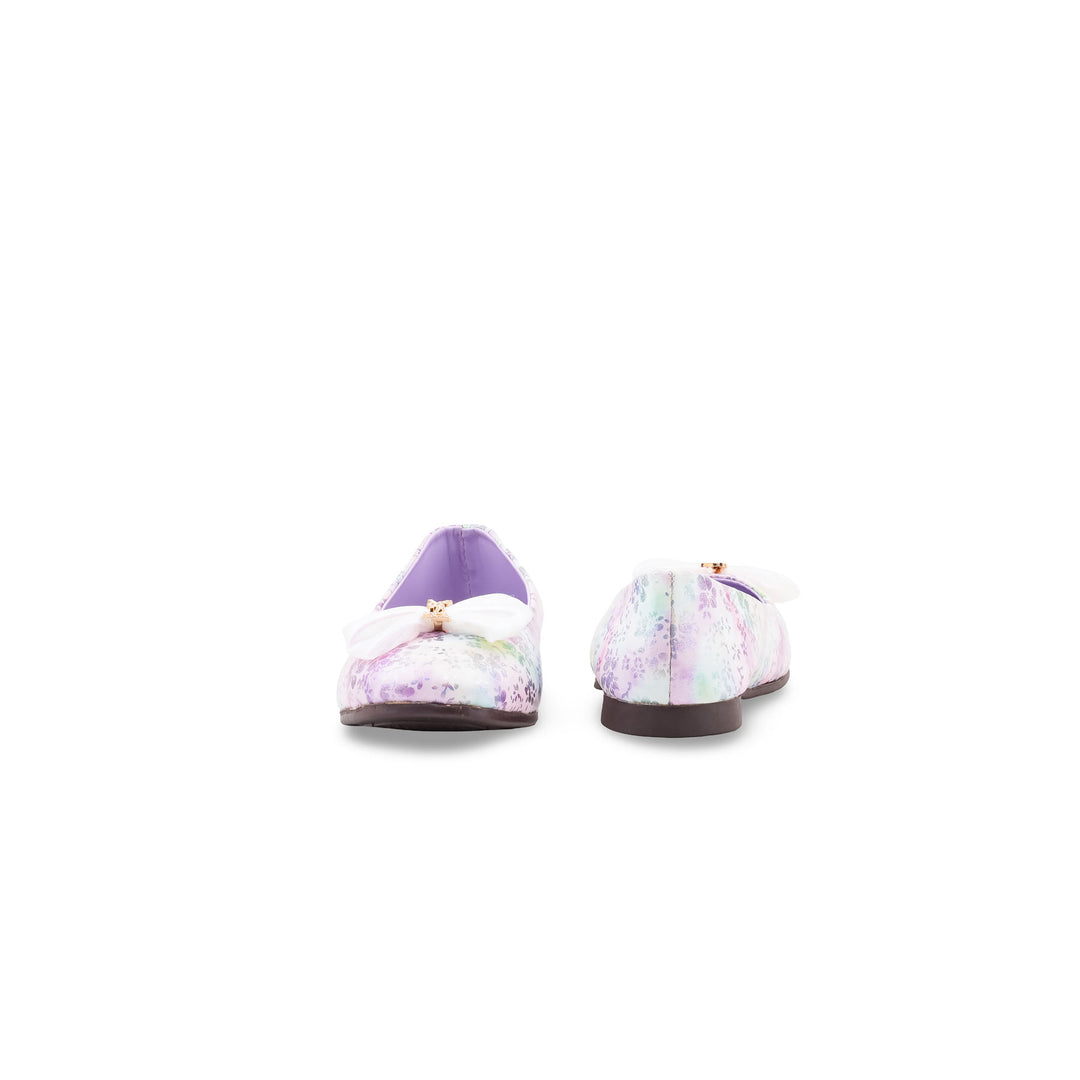 Girls Purple Formal Pumps KD8358