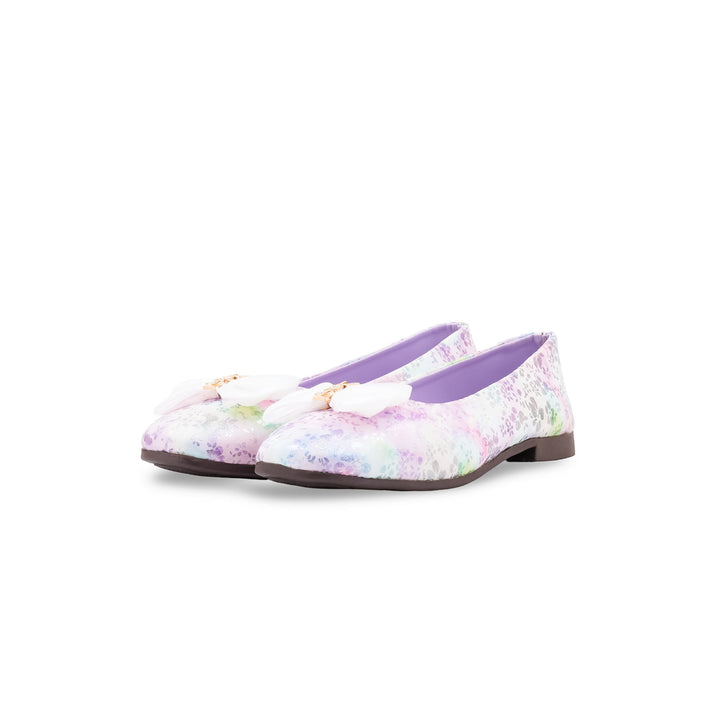 Girls Purple Formal Pumps KD8358