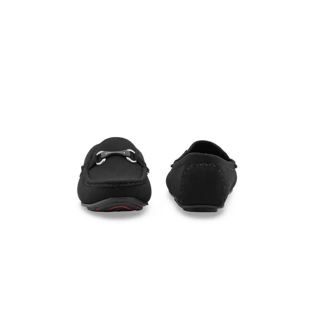 Boys Black Formal Moccasin KD8364
