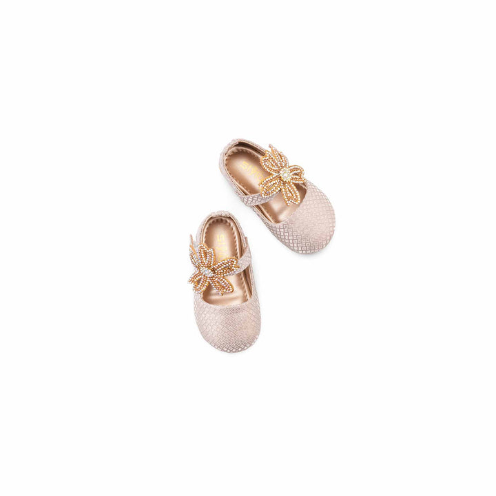 Girls Golden Fancy Pumps KD8380