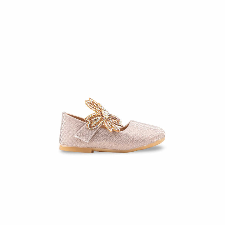 Girls Golden Fancy Pumps KD8380