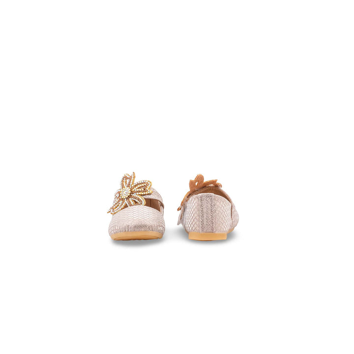 Girls Golden Fancy Pumps KD8380