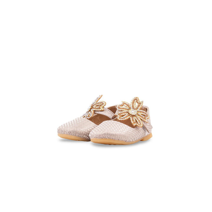 Girls Golden Fancy Pumps KD8380