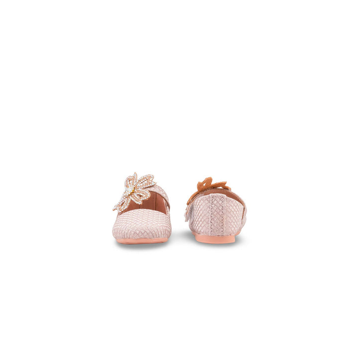 Girls Champagne Fancy Pumps KD8380